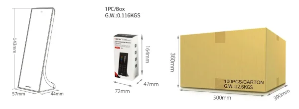 Synergy 21 LED Fernbedienung 2,4GHz RGB-WW (RGB-CCT) 3 Zonen vertikal (b) *Milight/Miboxer*