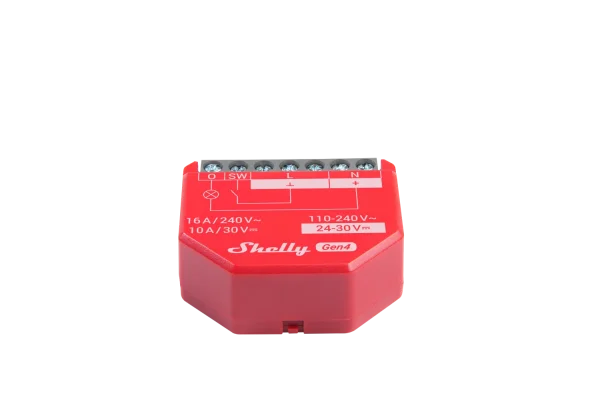 Shelly · Unterputz · "1PM Gen4 2er Pack" · Relais · max 16A · 1 Kanal · Messfunktion · WLAN · Matter · Zigbee · Bluetooth