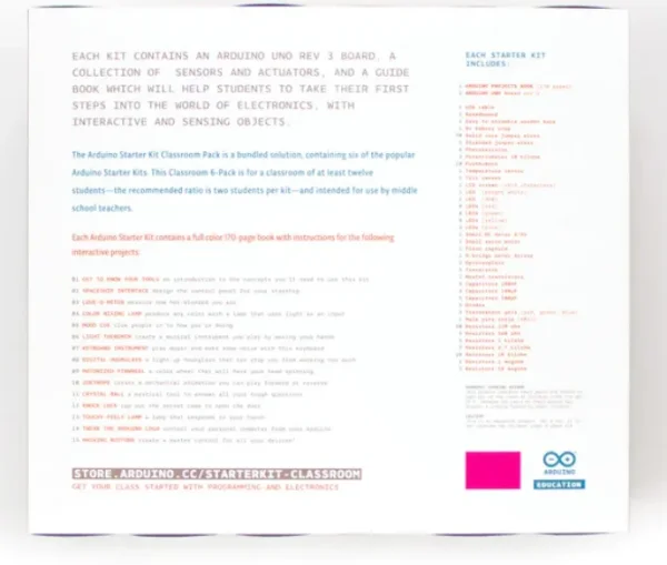 Arduino® Starter Kit Classroom Pack - SPANISH