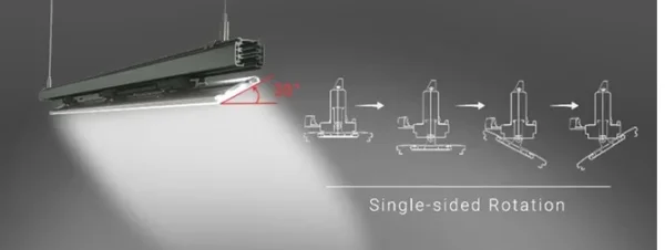 Synergy 21 LED Track-Serie für Stromschiene VLG-Serie 35-50W, 90°, CCT, CRI>80 Schwarz Single-Sided-Rotation