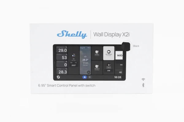 Shelly · Unterputz · " Wall Display X2i Black" · WLAN · schwarz