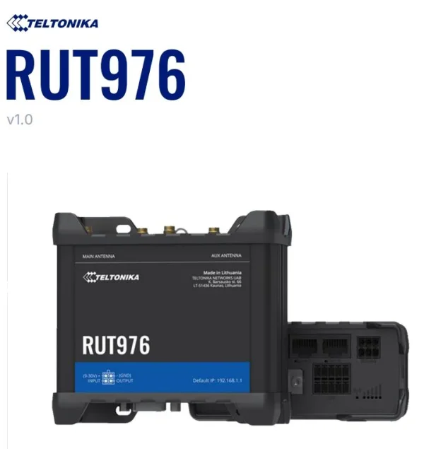 Teltonika · Router · RUT976 · Redcap 5G Router · eSIM