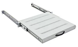 Triton 19" zbh. Zwischenboden, 550mm, ausziehbar, Schwarz,