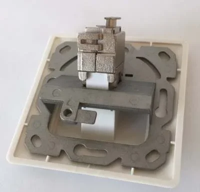 Dosen TP, UP,1-fach, CAT6A, Keystone groß, Reinweiss, Synergy 21,