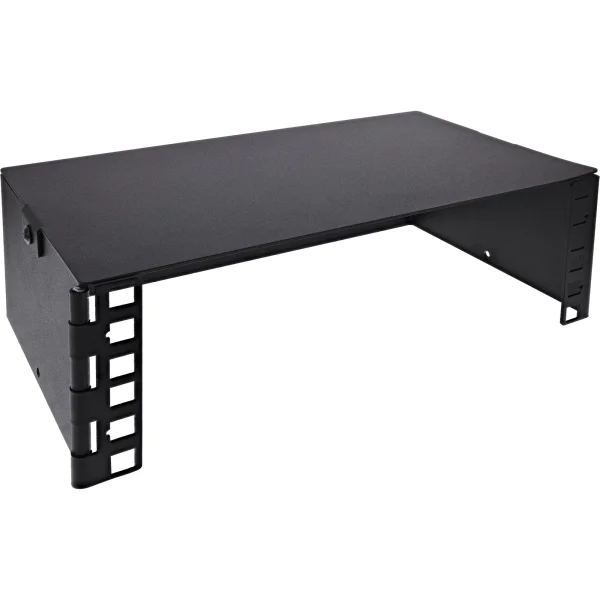 InLine® 10" Mini Rack zur Wandmontage, 2HE, 15,2cm Tiefe, schwarz