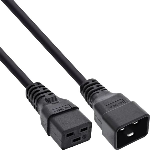 InLine® Kaltgeräteverlängerung 16A, C19 auf C20, 7,5m