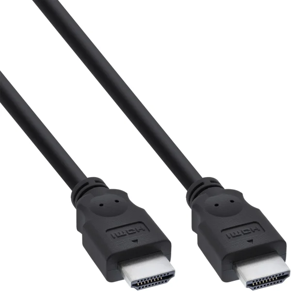 InLine® HDMI Kabel, HDMI-High Speed, Stecker / Stecker, schwarz, 3m