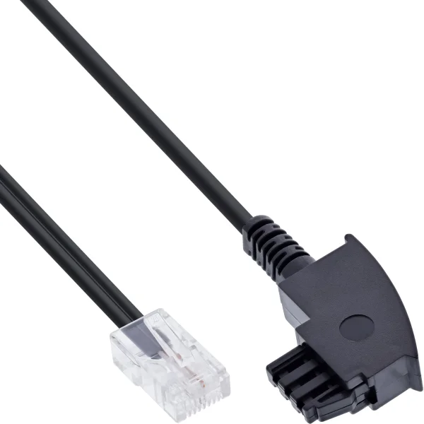 InLine® TAE-F Kabel, für DSL-Router, TAE-F Stecker an RJ45 8P2C, 6m