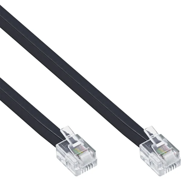 InLine® Modularkabel, RJ12, Stecker / Stecker, 6adrig, 6P6C, 1m