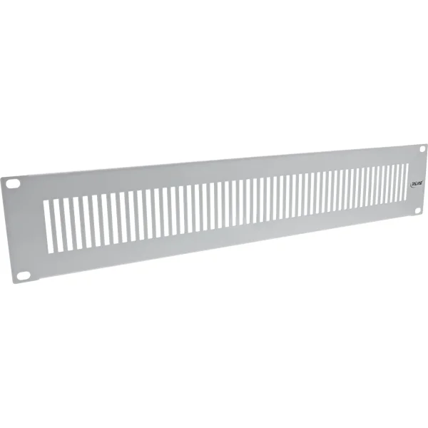 InLine® 19" Blindplatte perforiert, 2HE, RAL 7035 grau