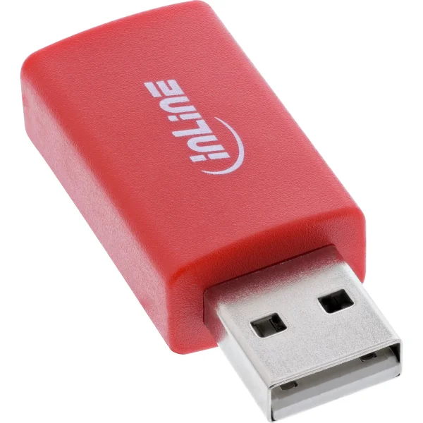 InLine® USB-Datenblocker, Adapter USB-A Stecker an USB-A Buchse, 5 V, 1,5 A