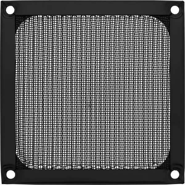 InLine® Lüftergitter, Aluminium Filter, 92x92mm, schwarz