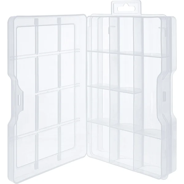 InLine® Kleinteilebox, 11 Fächer, Abmessungen: 194x130x35mm, transparent