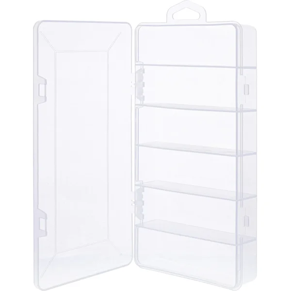 InLine® Kleinteilebox, 6 Fächer, Abmessungen: 206x107x33mm, transparent