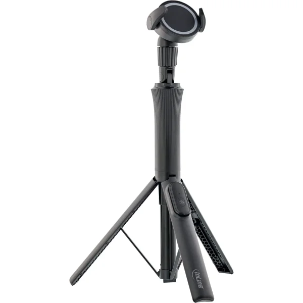 InLine® Magnetisches Handy Stativ & Selfie Stick, Bluetooth Funkauslöser