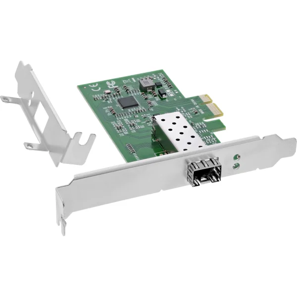 InLine® Gigabit Netzwerkkarte, 1x SFP Fiber 1Gb/s, PCIe x1, inkl. LP Slotblech