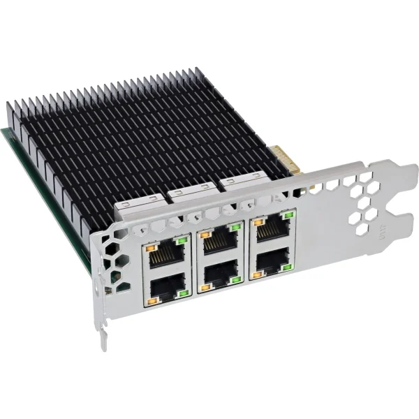 InLine® 6-fach Gigabit Netzwerkkarte, 6x RJ45 1 Gb/s, PCIe x4