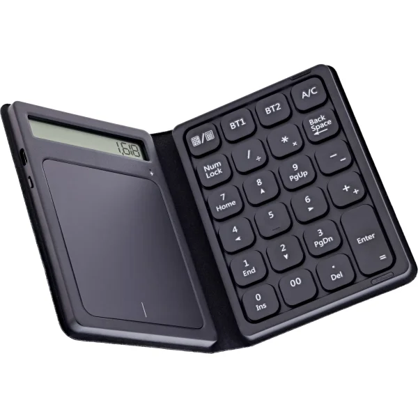 InLine® Bluetooth Nummernblock mit Touchpad, Display, faltbar, schwarz