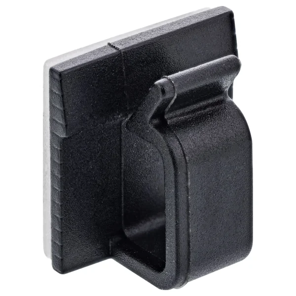 100er Pack InLine® Kabelmanager Klebesockel XL, Nylon, 3M-Klebepad, schwarz