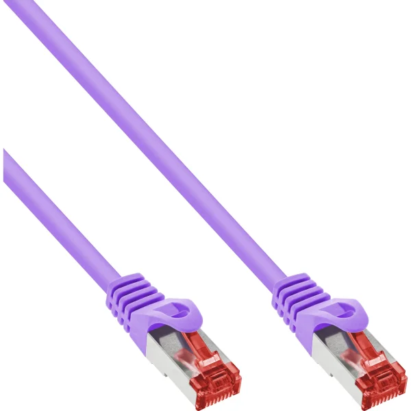 InLine® Patchkabel, S/FTP (PiMf), Cat.6, 250MHz, PVC, Kupfer, violett, 1,5m