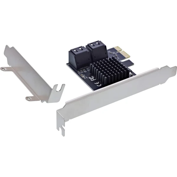 InLine® Schnittstellenkarte, 4x SATA 6Gb/s, PCIe 2.0, Hot Swap, NCQ