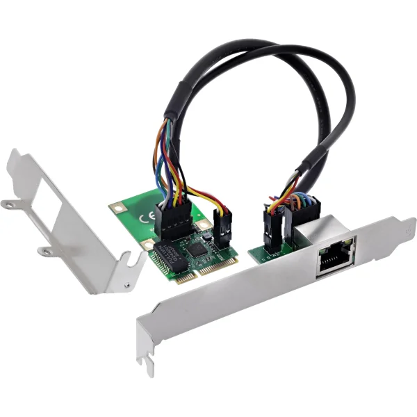 InLine® Mini-PCIe Gigabit Netzwerkkarte, 1x RJ45, Half-Size, inkl. RJ45-Modul