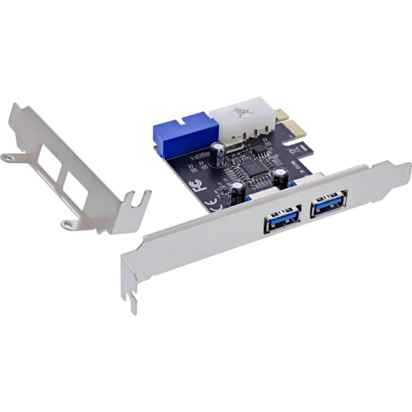 InLine® Schnittstellenkarte, 4x USB 3.2 Gen.1 (2+2), PCIe, Low Profile, VL805
