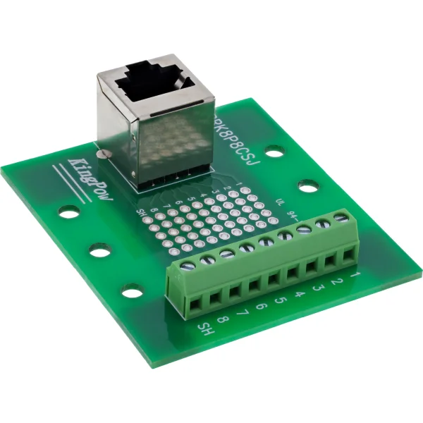 InLine® Terminalblock, RJ45 Buchse, nach oben, für Hutschiene