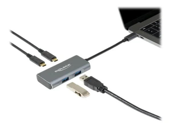 DELOCK Externer USB 3.2 Gen 2 USB Hub