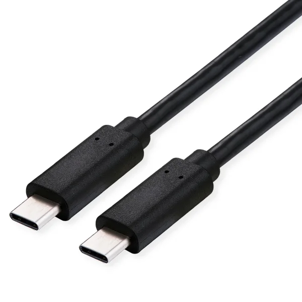 ROLINE USB4 Gen3x2 Kabel, C?C, ST/ST, 8K UHD-2, 40Gbit/s, 240W, schwarz, 0,5 m