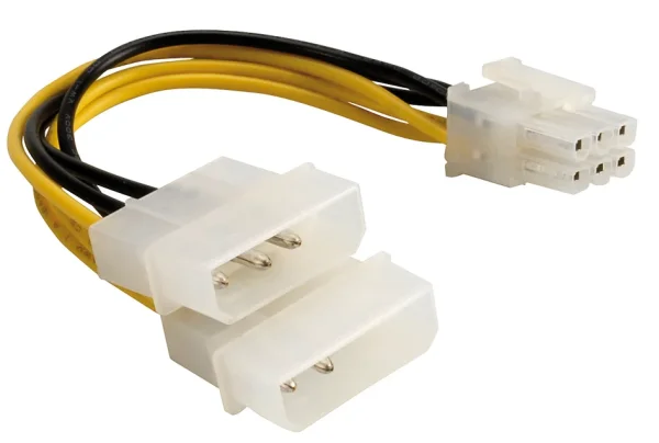 Y-Adapterkabel Stromversorgung 6pin PCI Express VGA