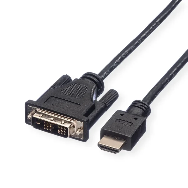 ROLINE Kabel DVI (18+1) ST - HDMI ST, schwarz, 1,5 m