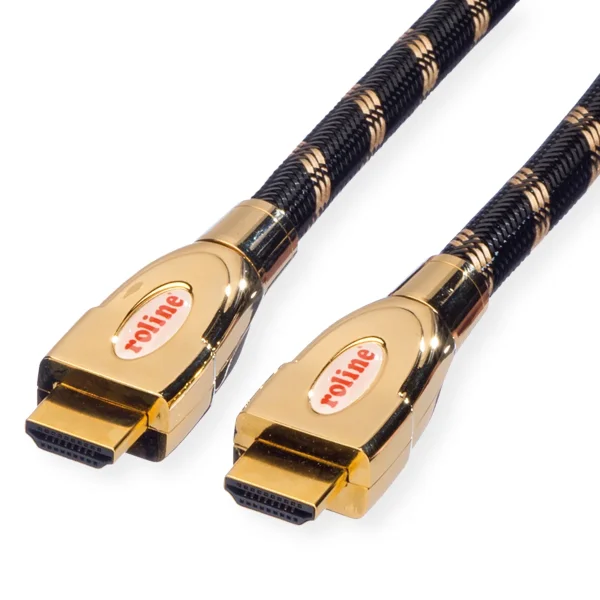 ROLINE GOLD HDMI Ultra HD Kabel mit Ethernet, ST/ST, 1 m