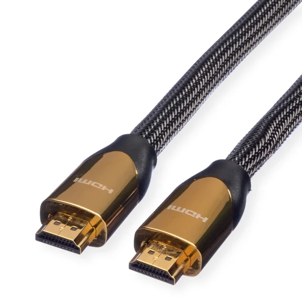 ROLINE 4K PREMIUM HDMI Ultra HD Kabel mit Ethernet, ST/ST, schwarz, 3 m