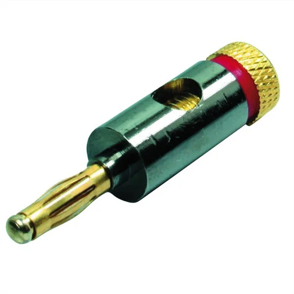 Bananenstecker Metall 4mm, rot