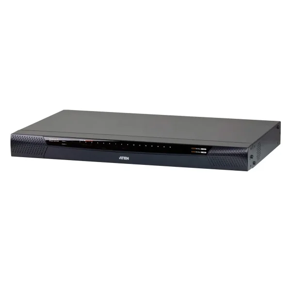 ATEN KN1116VA KVM over-IP-Switch, 16 Ports, 2 Bussysteme, für Cat.5e/6, mit Tonübertragung und virtuellen Datenträgern