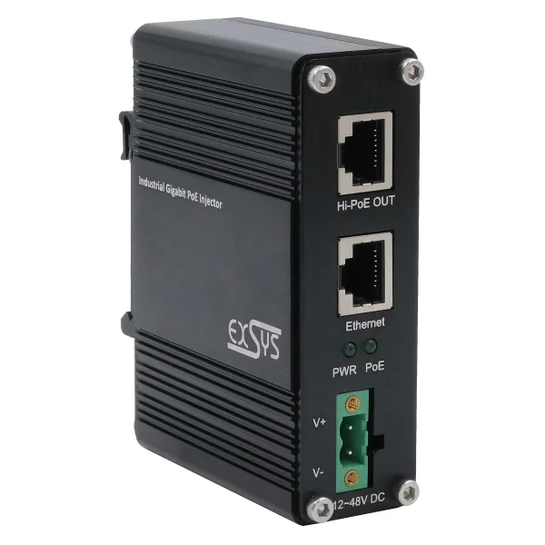 EXSYS EX-60310 PoE+ Gigabit Injektor 60W