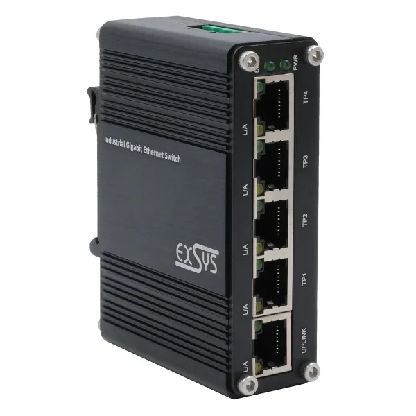 EXSYS EX-62020 5-Port Industrie Ethernet Switch