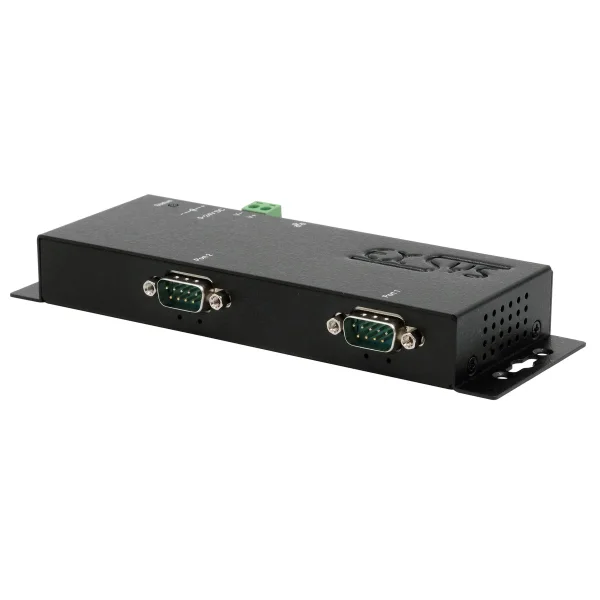 EXSYS EX-6122-2 Ethernet zu Seriell  2 x RS-232/422/485  mit 9 Pin Stecker inkl. Virtual Com Software