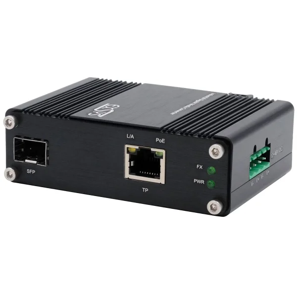 EXSYS EX-60340 PoE+ Industrial Media Konverter 60W, SFP