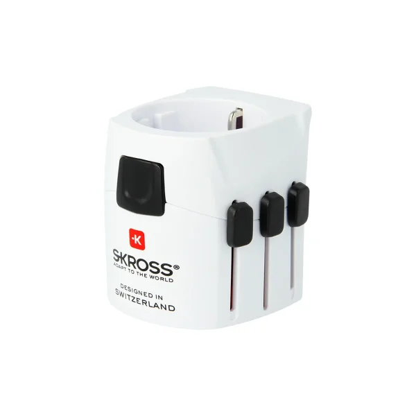 Skross PRO Pro Light White Retail Reiseadapter, Weltweit