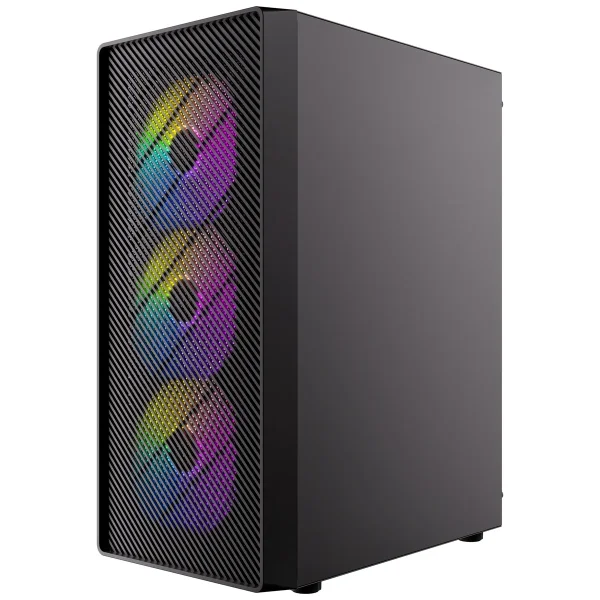 ANTEC AX26 RGB Elite PC Gehäuse Midi Tower Gaming ATX, schwarz