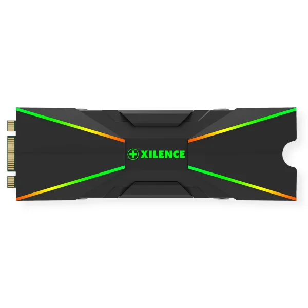 Xilence M2SSD.B.ARGB M.2 2280 SSD PCIe NVMe/SATA Kühler, 3PIN ARGB 5V, Passiv