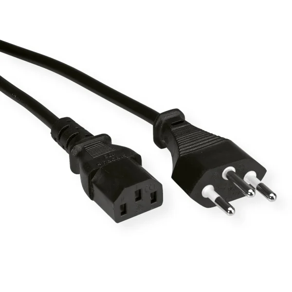 VALUE Netzkabel T12 auf C13, schwarz, 3 m