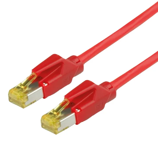 DRAKA Patchkabel Cat.6A (Class EA) S/FTP, UC900 TM31, LSOH, rot, 1 m