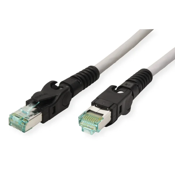 EasyLan VarioBoot Patchkabel Cat.6A, S/FTP, grau, 7,5 m