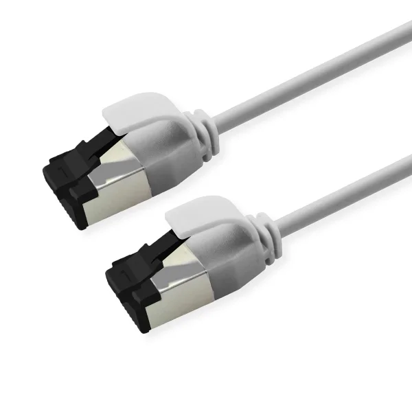 ROLINE U/FTP Patchkabel Cat.8 (Class I), slim, LSOH, Litzendraht, grau, 1 m