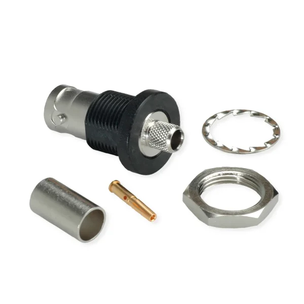 TELEGÄRTNER BNC-Kabeleinbaubuchse 75 Ohm für RG-59B/U, isoliert