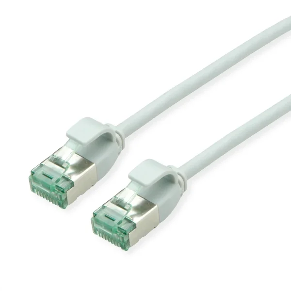 ROLINE RM U/FTP DataCenter Patchkabel Cat.6A (Class EA), slim, grau, 0,5 m