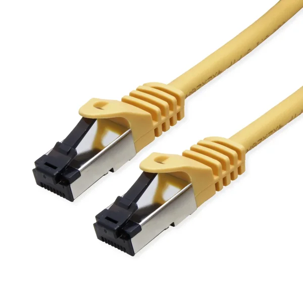 VALUE S/FTP-(PiMF-) Patchkabel Cat.8 (Class I), LSOH, Litzendraht, gelb, 2 m